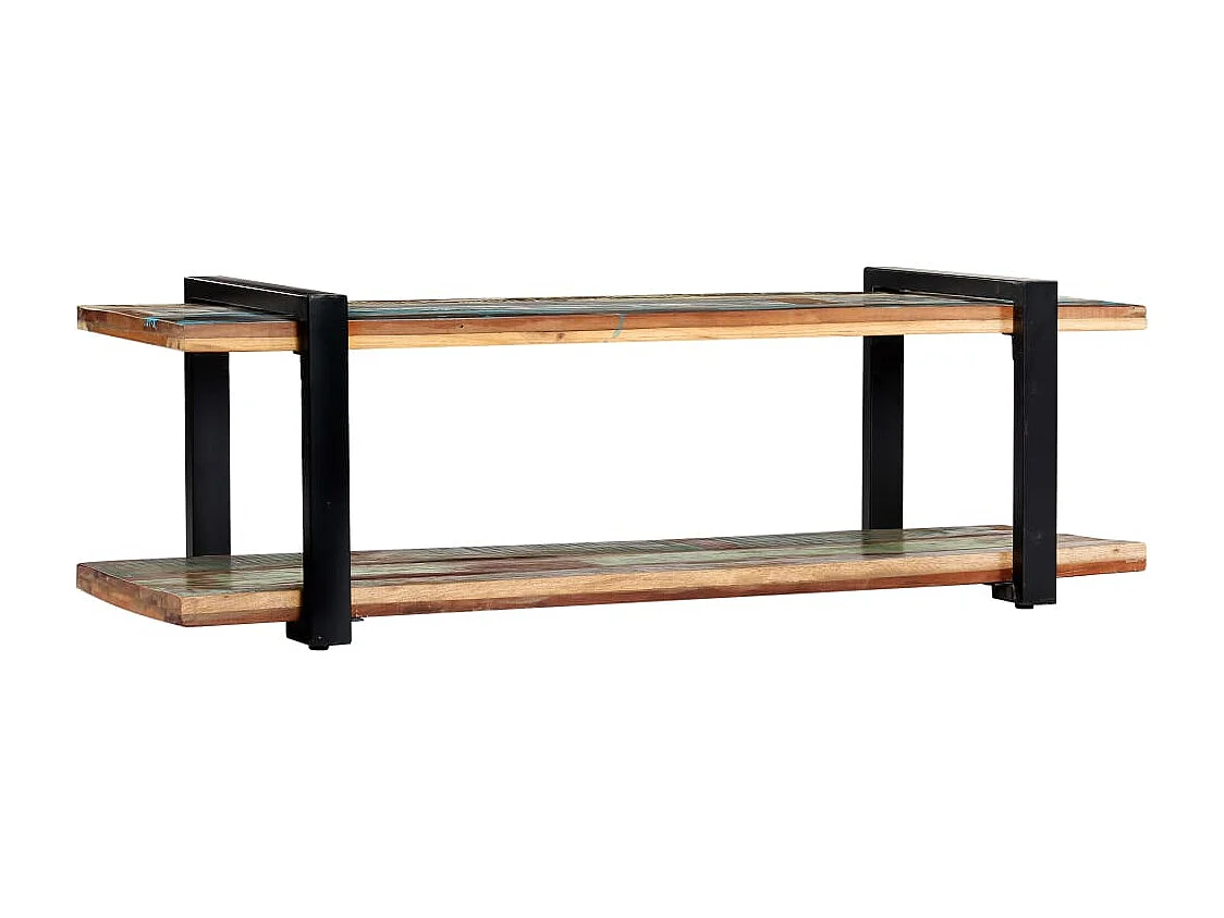 Meuble TV 130 x 40 x 40 cm Bois de récupération massif WET8099