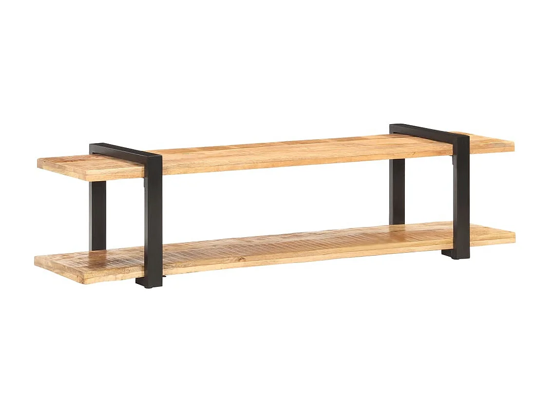 Mueble TV de madera maciza de mango rugosa 160x40x40 cm YOE27453