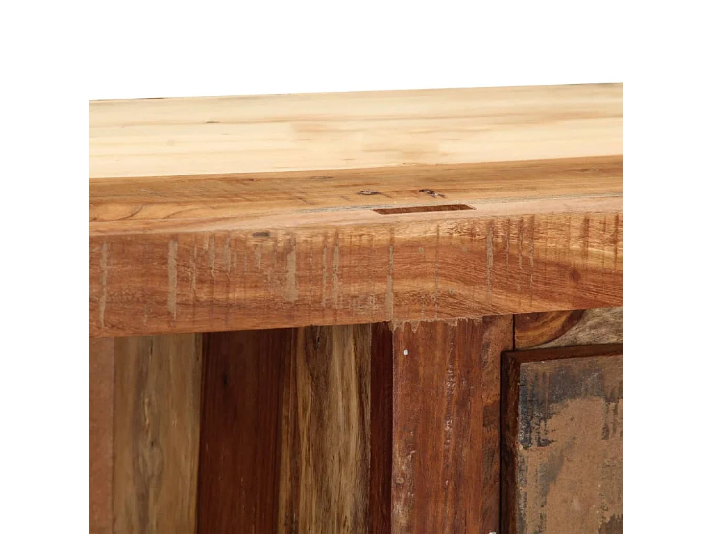 Meuble TV 100 x 30 x 33 cm Bois de récupération massif WET5676