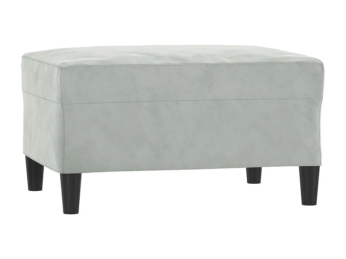 Ensemble de canapés 3 pcs avec coussins gris clair velours REO36451