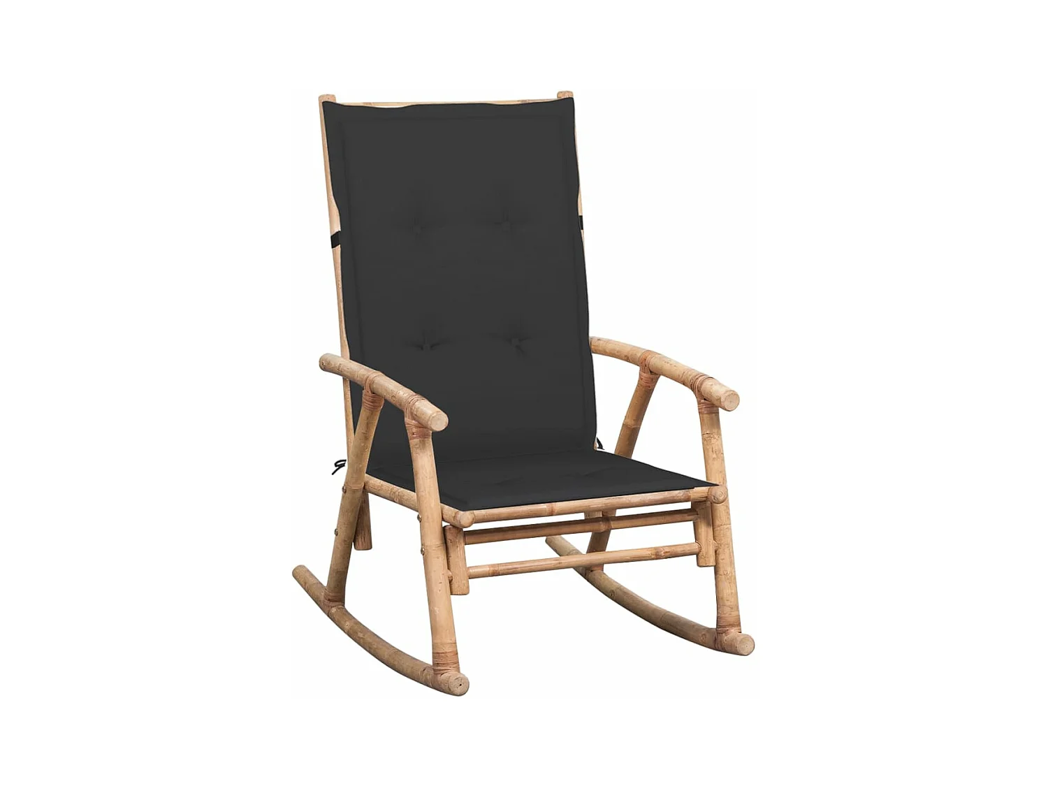 Fauteuil à bascule avec coussin Bambou BE43662
