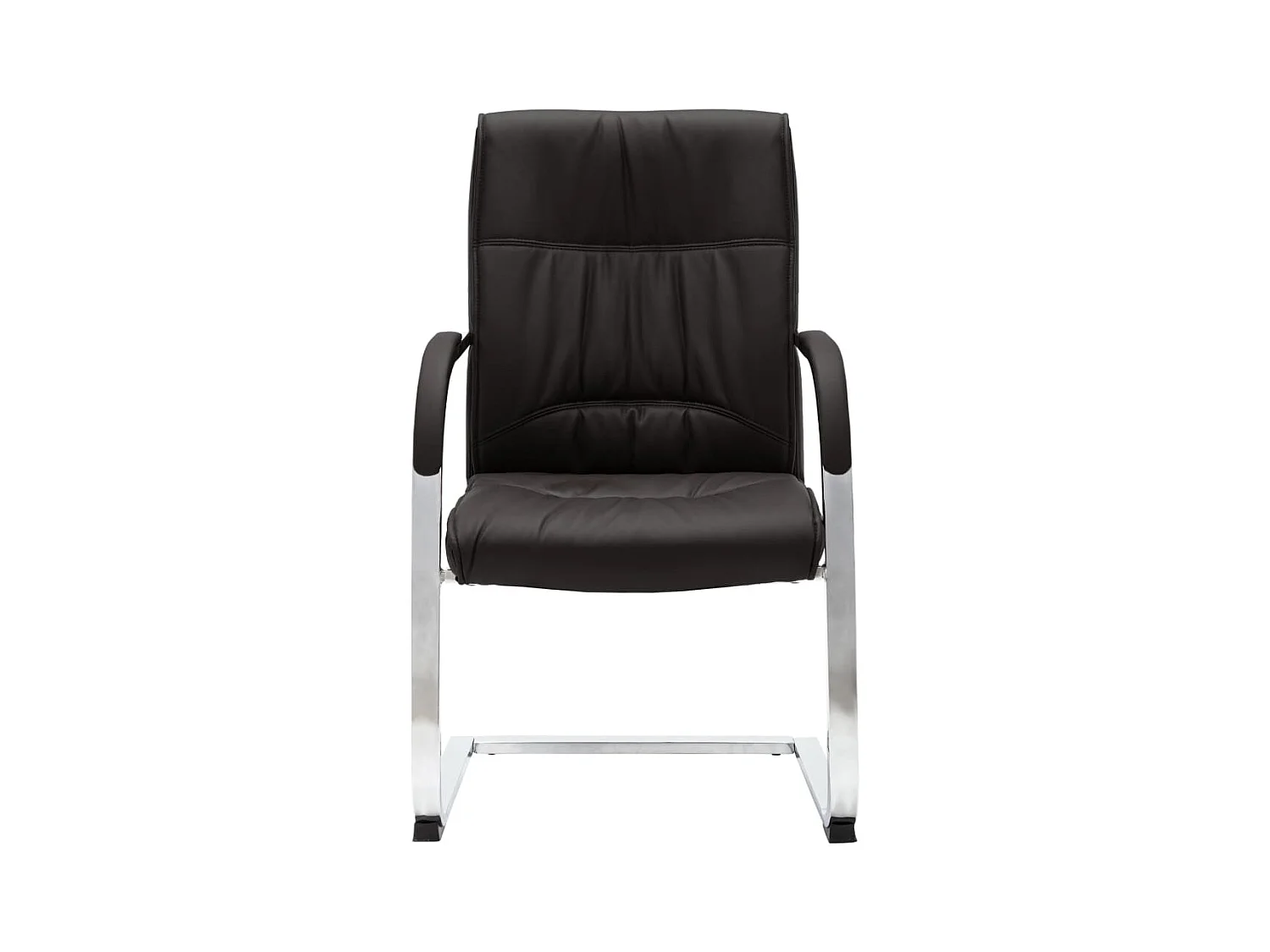 Chaise de bureau cantilever Noir Similicuir REO26247