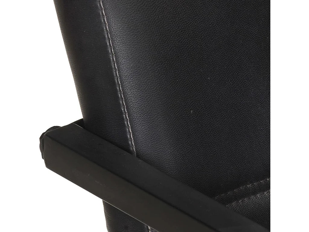 Eetkamerstoelen 2 st echt leer zwart NL530534