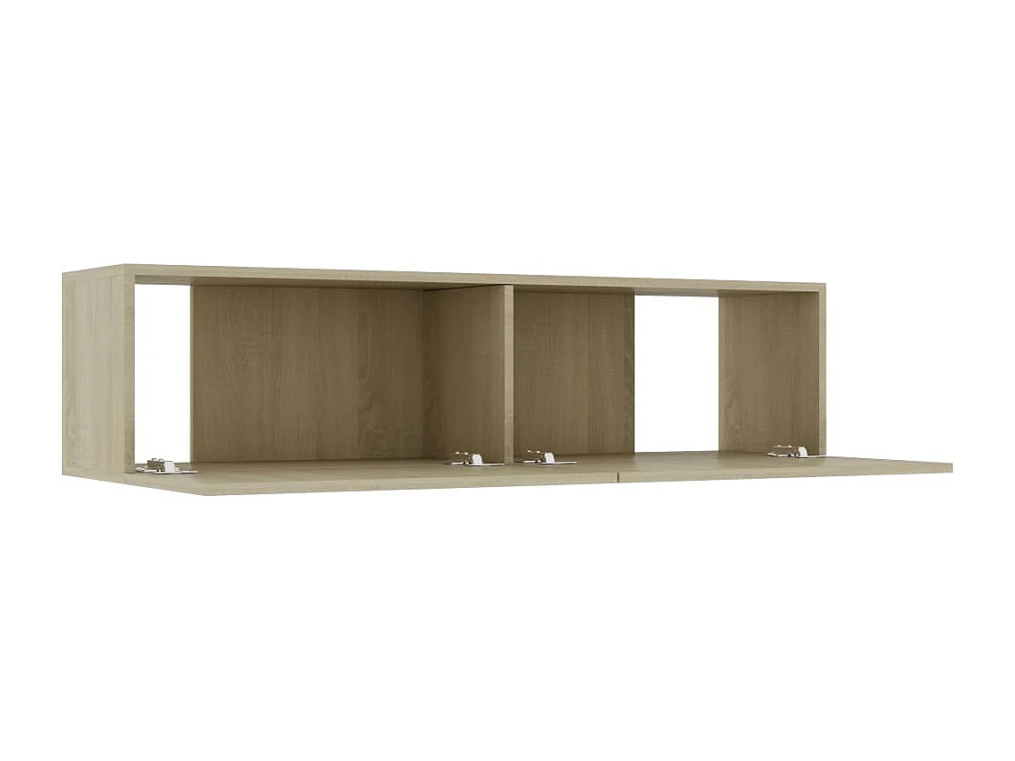 Meuble TV Chêne sonoma 120x30x30 cm Aggloméré WET8678