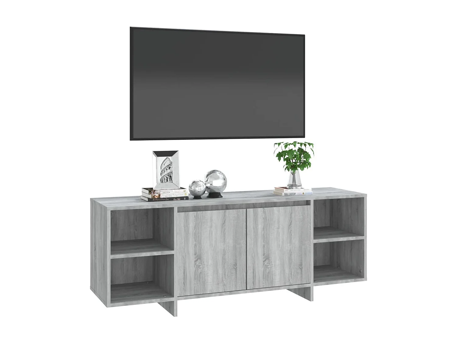 TV-Schrank,TV-Möbel Grau Sonoma 130x35x50 cm Holzwerkstoff -gkd835752