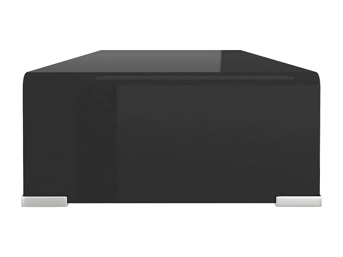 Soporte para TV/Elevador monitor cristal negro 70x30x13 cm YOE18051