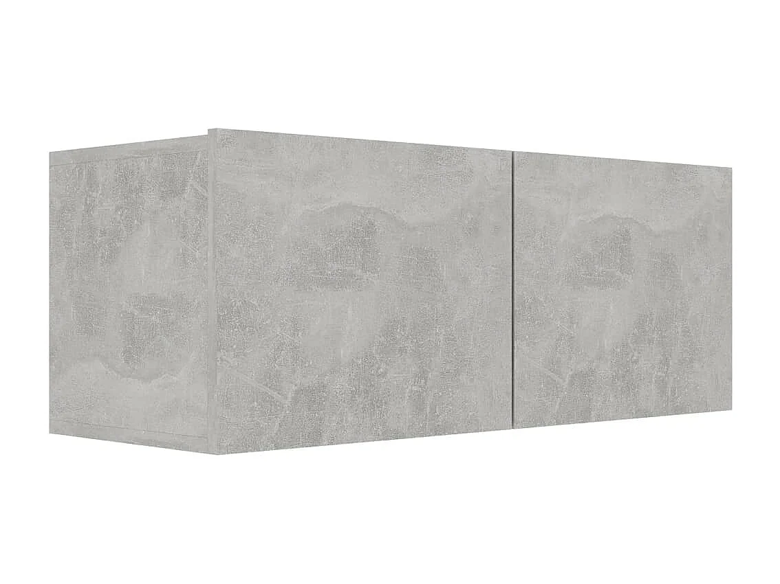 7-tlg. TV-Schrank-Set,TV-Möbel Betongrau Holzwerkstoff -gkd447262