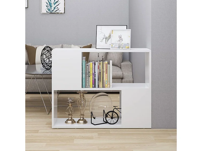 Meuble TV Blanc 80x24x63 cm Aggloméré WET3850