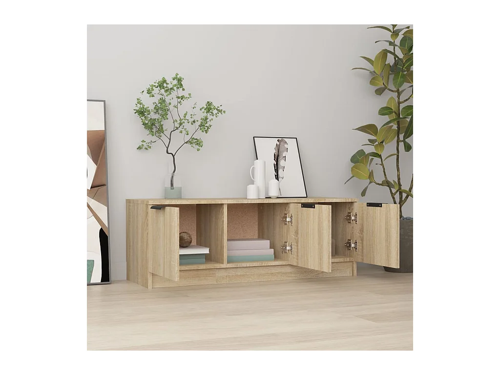 Meuble TV Chêne sonoma 102x35x36,5 cm Bois d'ingénierie WET2598