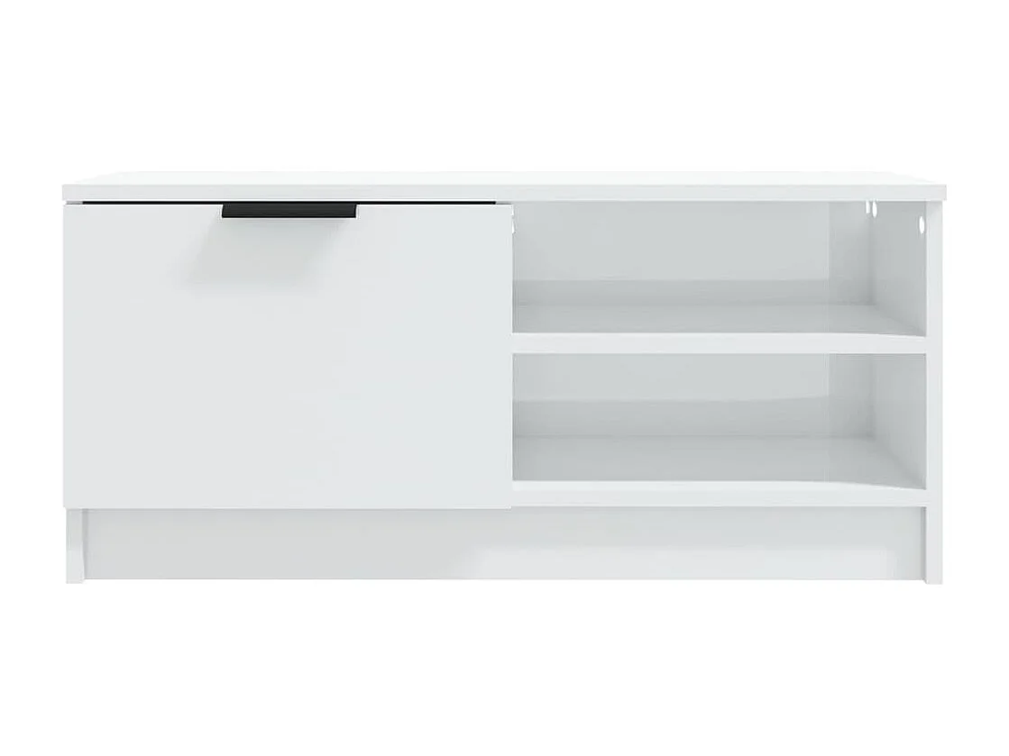 Meubles TV 2 pcs Blanc brillant 80x35x36,5 cm Bois d'ingénierie WET1441