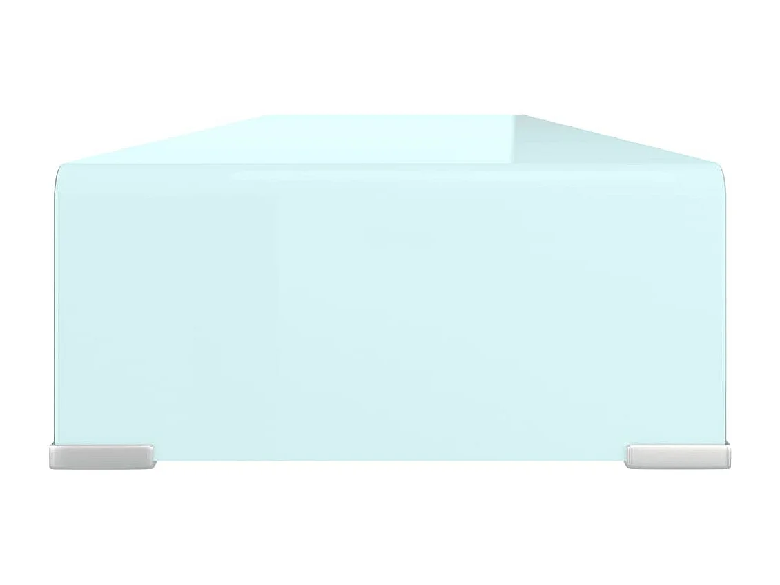 Meuble TV/Support pour moniteur 100x30x13 cm verre vert WET7356