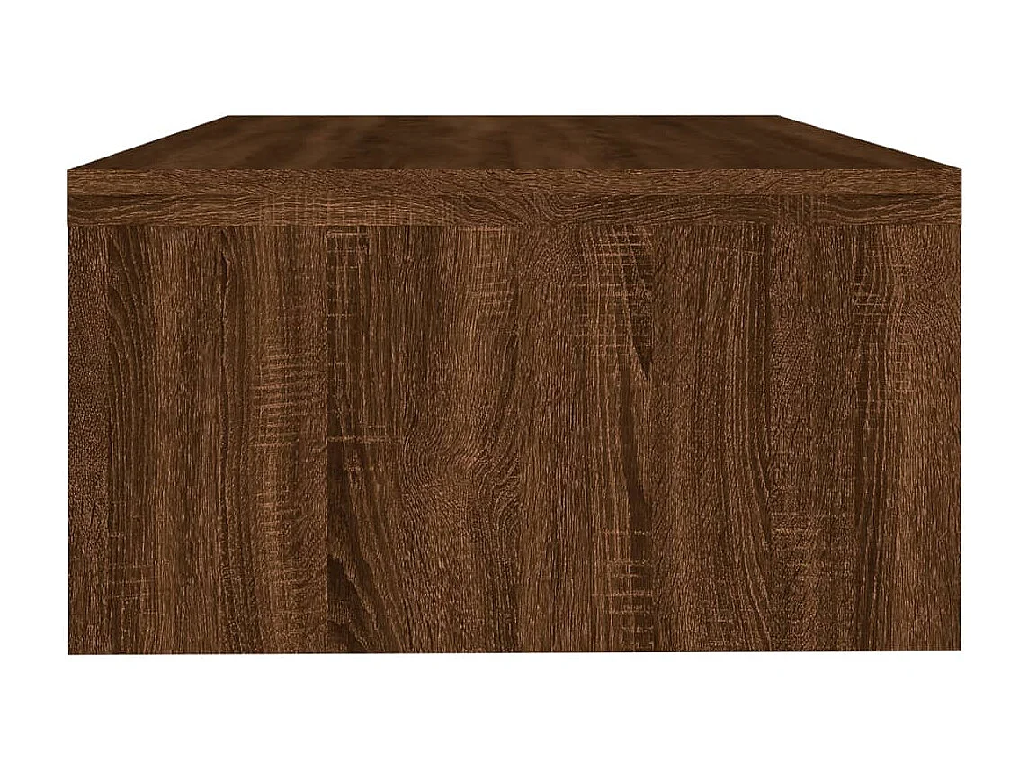 Monitorstandaard 42x24x13 cm bewerkt hout bruin eikenkleur NL79283