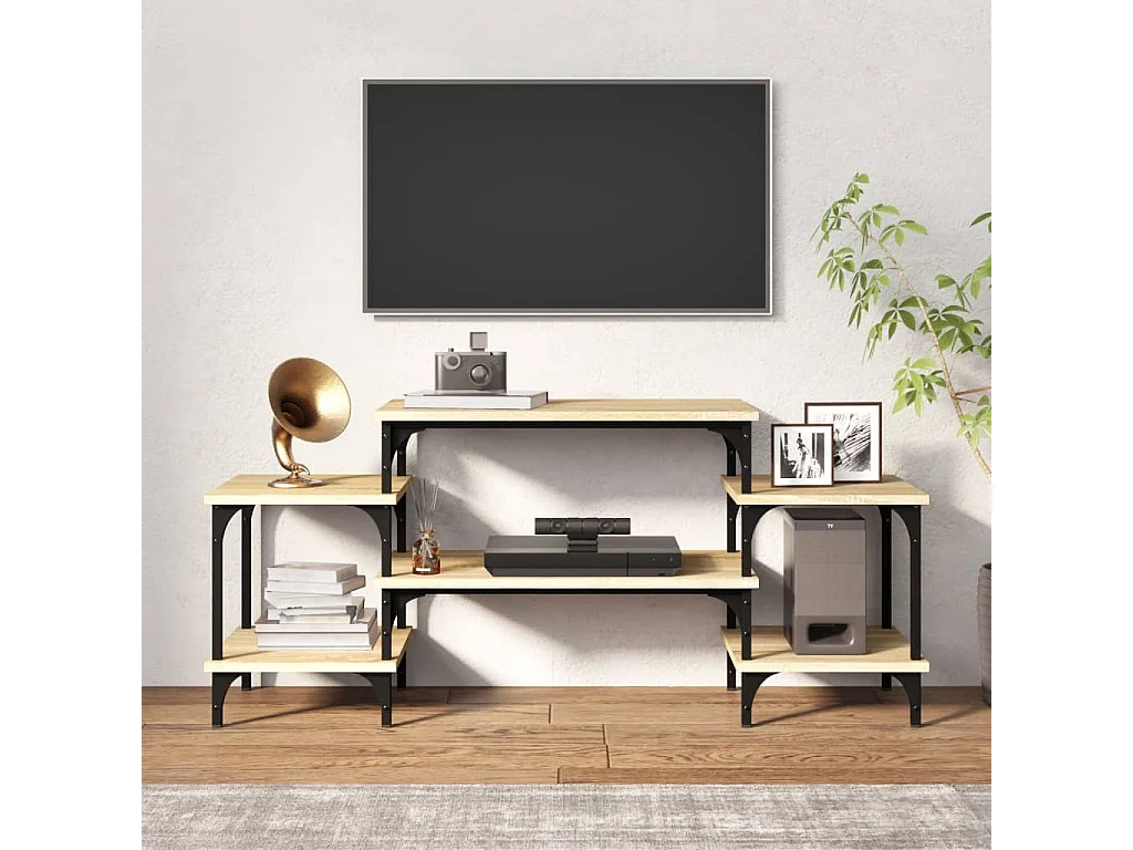 Mueble TV madera contrachapada roble Sonoma 117x35x52 cm YOE91624