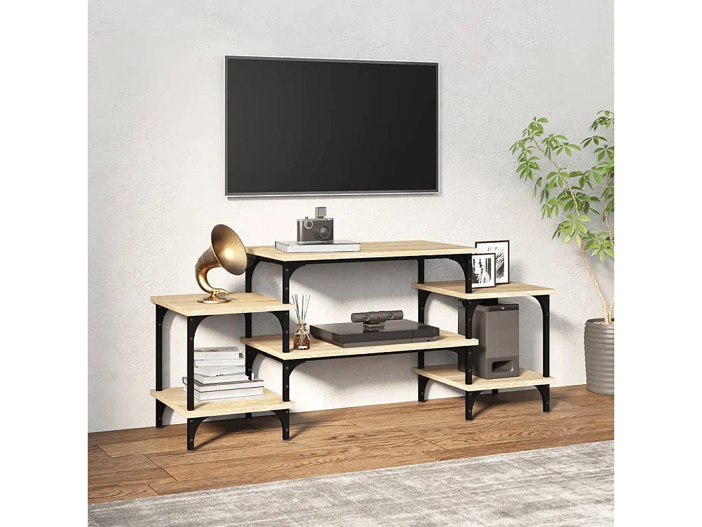 Meuble TV chêne sonoma 117x35x52 cm bois d'ingénierie WET5682