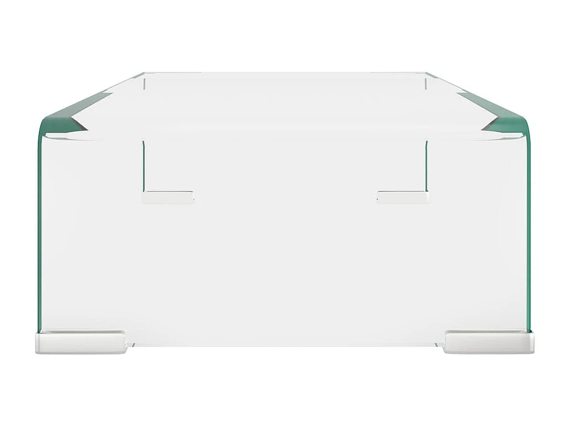Meuble TV/pour moniteur 40x25x11 cm verre transparent WET9426