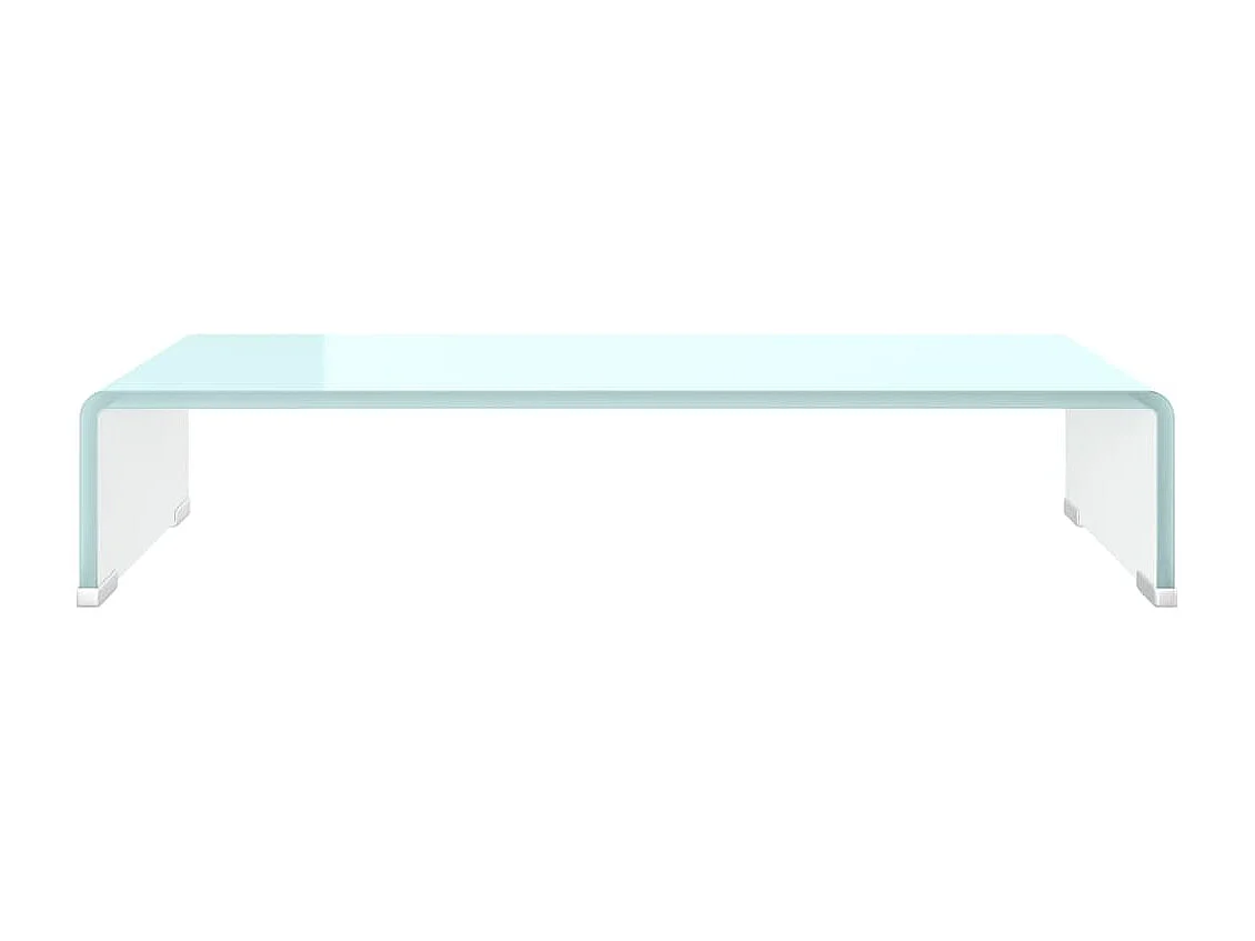 Meuble TV/Support pour moniteur 60x25x11 cm verre vert WET7988