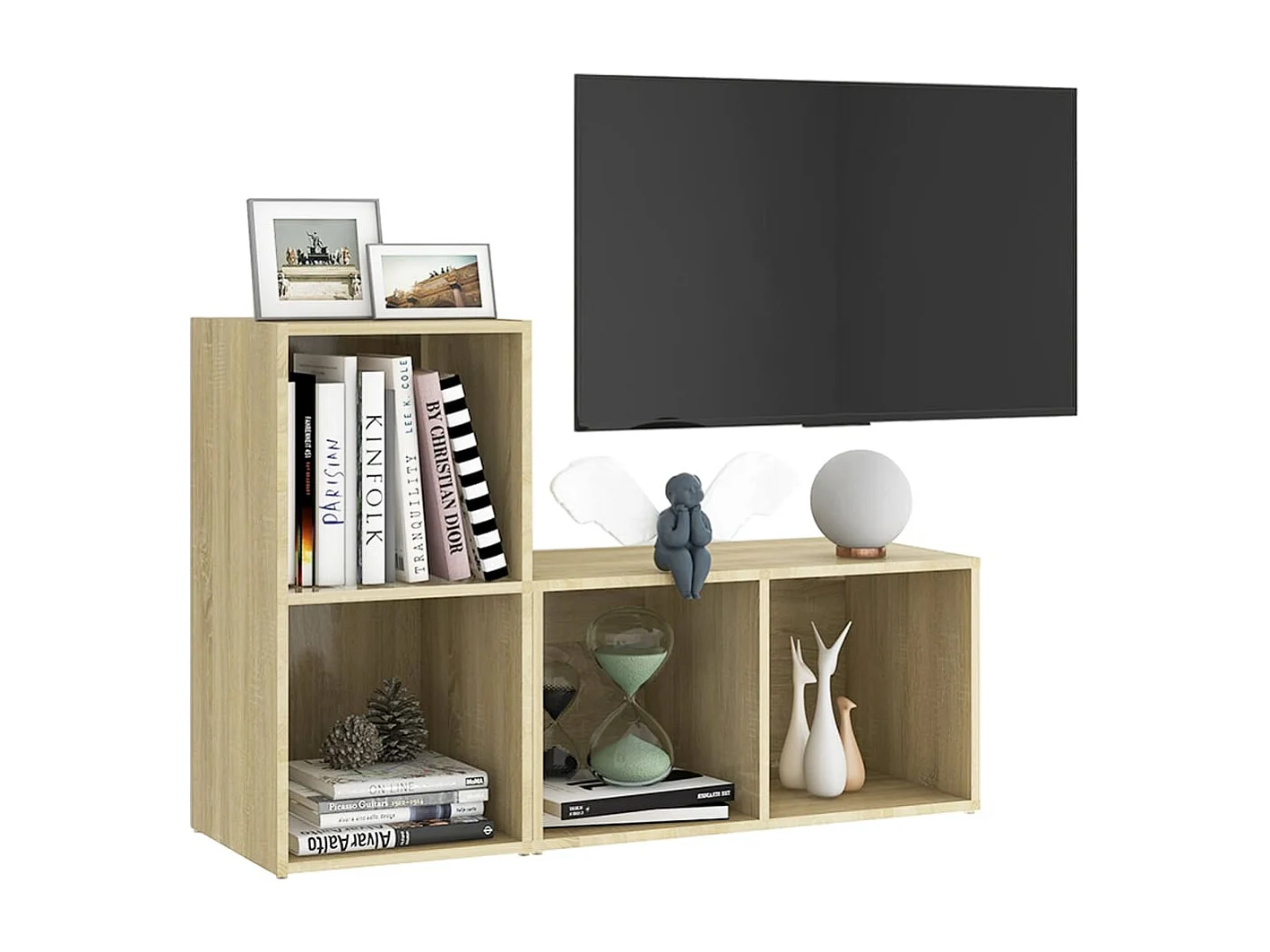 Meubles TV 2 pcs Chêne sonoma 72x35x36,5 cm Aggloméré WET9957