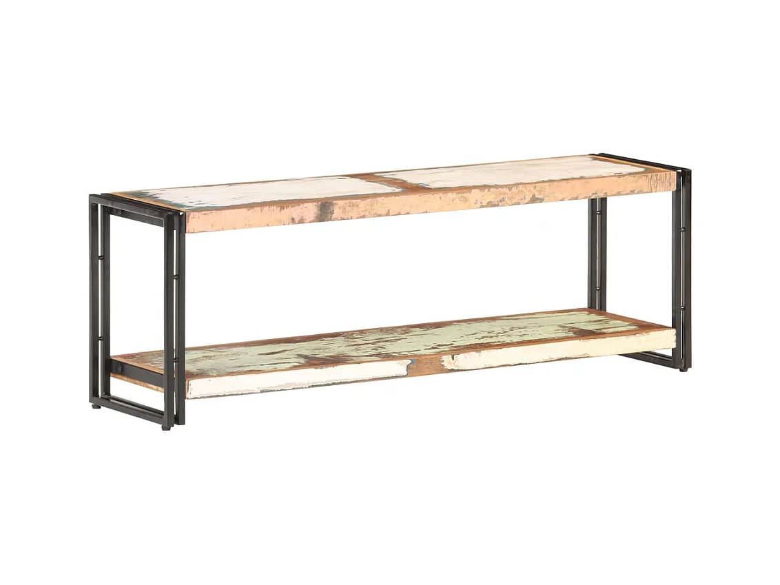 Meuble TV 120x30x40 cm Bois de récupération massif WET7155