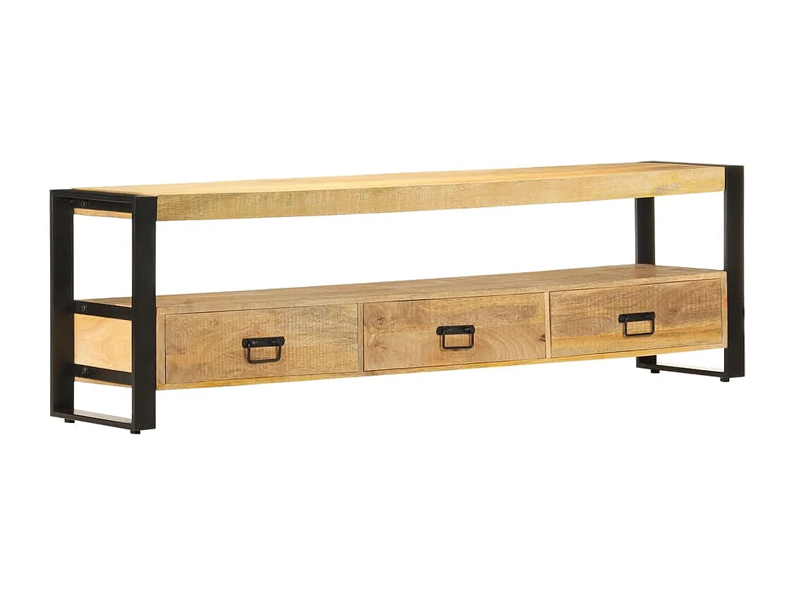 Tv-meubel 150x30x45 cm massief mangohout NL178174