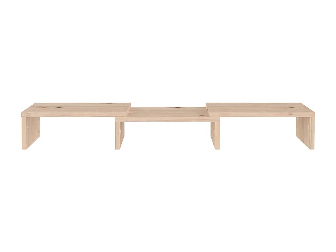 Monitorstandaard 60x24x10,5 cm massief grenenhout NL979142