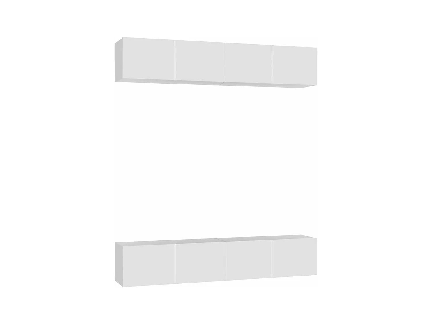4 Stk.TV-Schränke,TV-Möbel Weiß 80x30x30 cm Holzwerkstoff -gkd504940