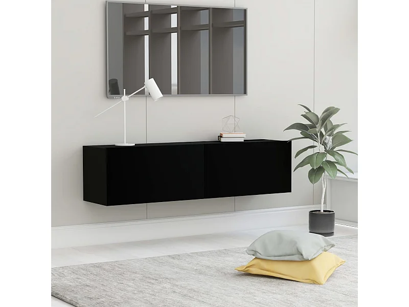 TV-Schrank,TV-Möbel Schwarz 120x30x30 cm Holzwerkstoff -gkd370550