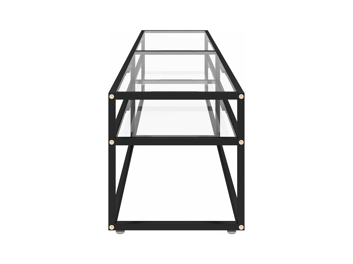 Tv-meubel 180x40x40,5 cm gehard glas transparant NL573350
