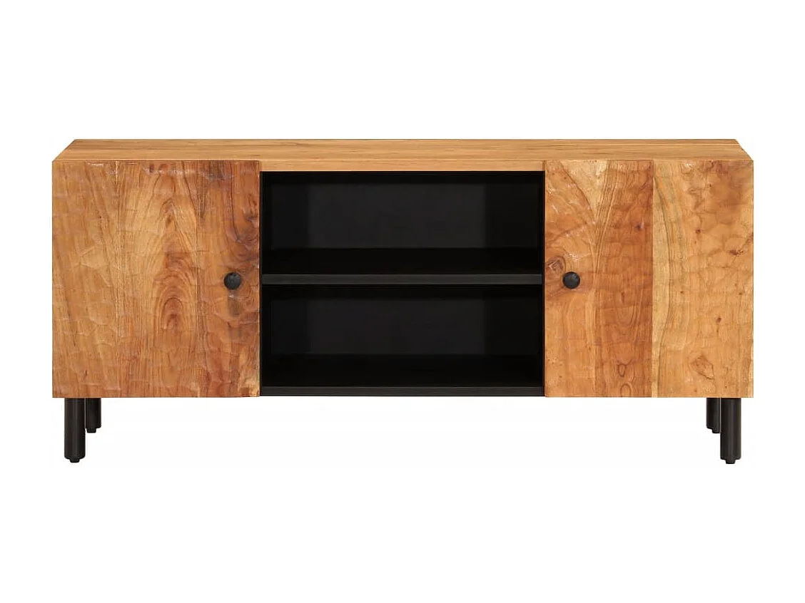 Mueble TV madera maciza de acacia 105x33x46 cm YOE52090