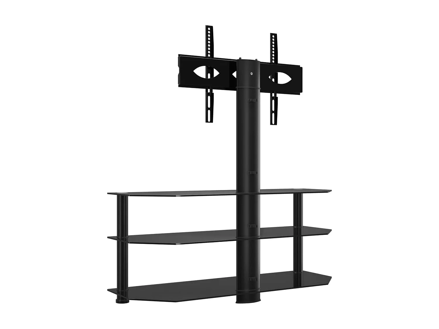 Tv-standaard hoek 3-laags voor 32-70 inch zwart NL428149