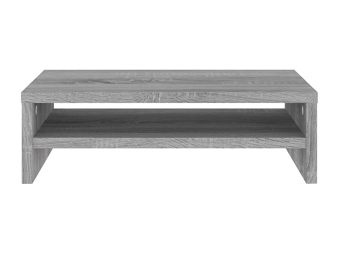 Monitorstandaard 42x24x13 cm bewerkt hout grijs sonoma eiken NL869398