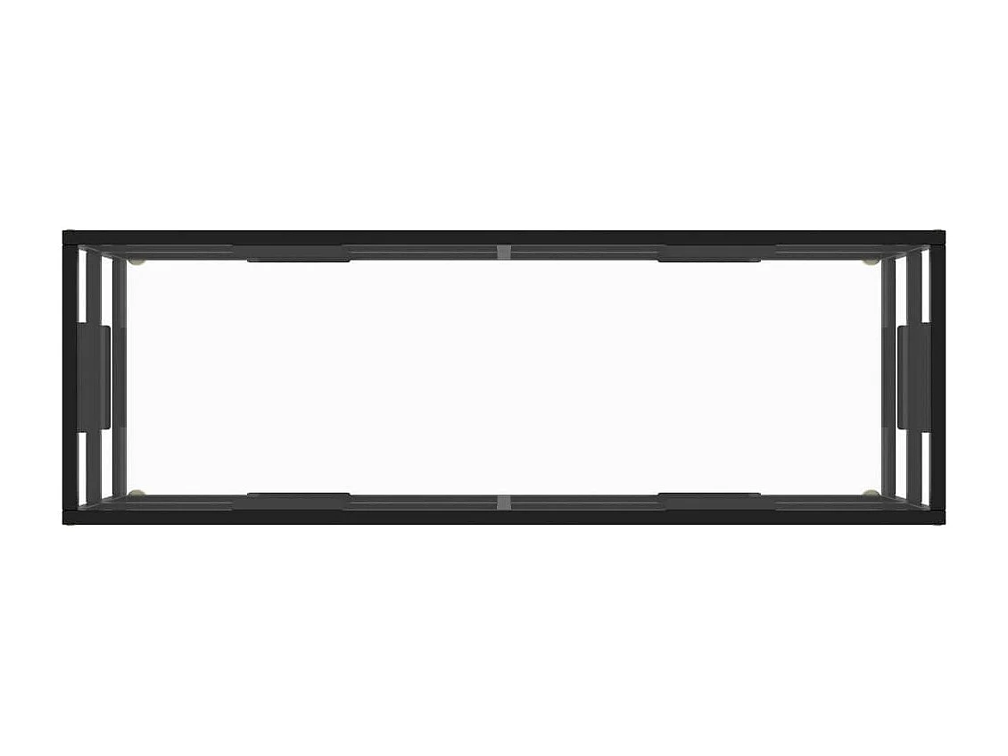 Tv-meubel met gehard glas 120x40x40 cm zwart NL125794