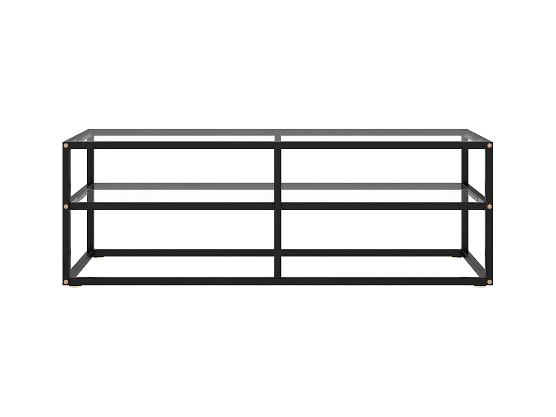 TV-Schrank,TV-Möbel Schwarz mit Hartglas 120x40x40 cm -gkd731738