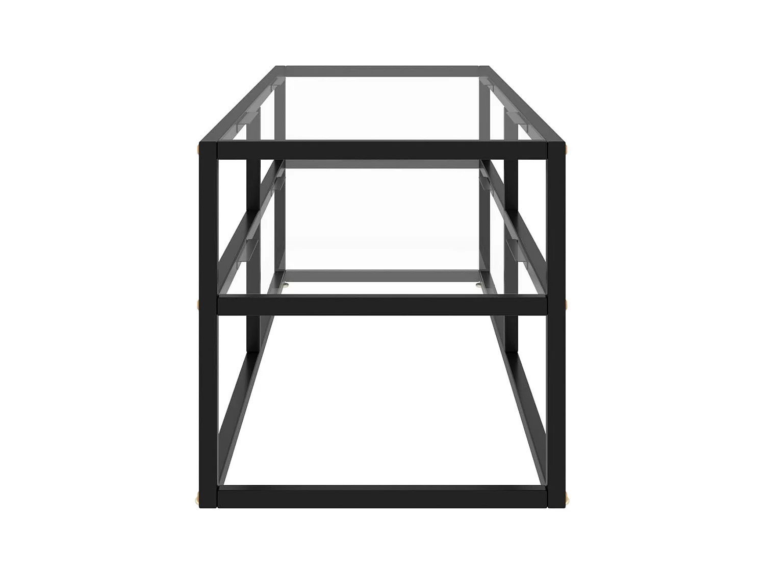 TV-Schrank,TV-Möbel Schwarz mit Hartglas 120x40x40 cm -gkd731738