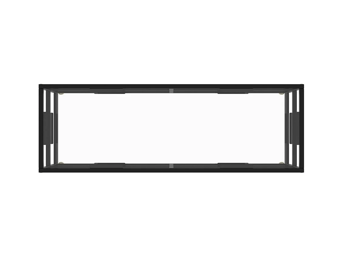 TV-Schrank,TV-Möbel Schwarz mit Hartglas 120x40x40 cm -gkd731738