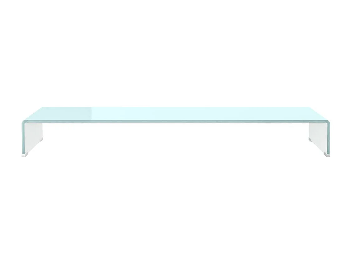 Meuble TV/Support pour moniteur 110x30x13 cm verre vert WET1612