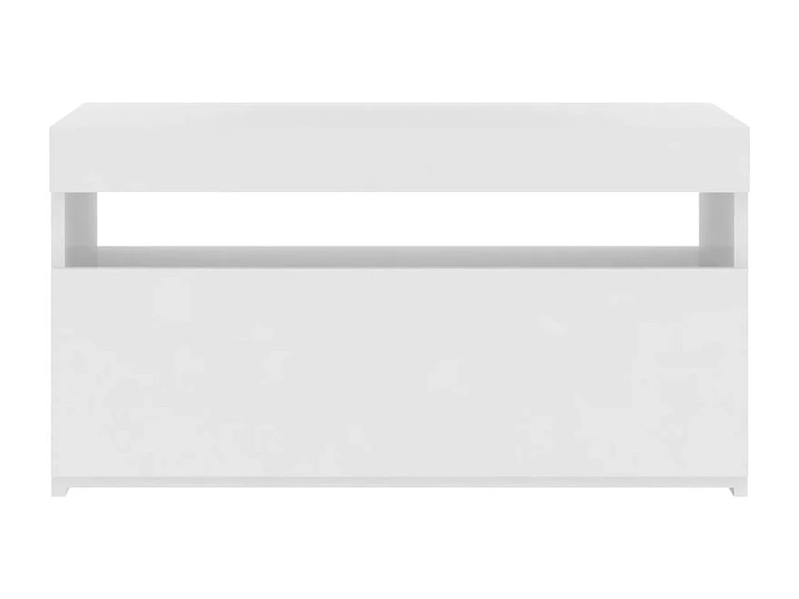 TV-Schrank,TV-Möbel mit LED-Leuchten Weiß 75x35x40 cm -gkd949788