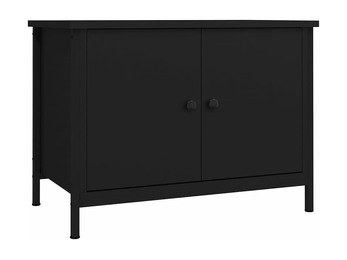 Mueble de TV con puertas madera contrachapada 60x35x45 cm ES434223
