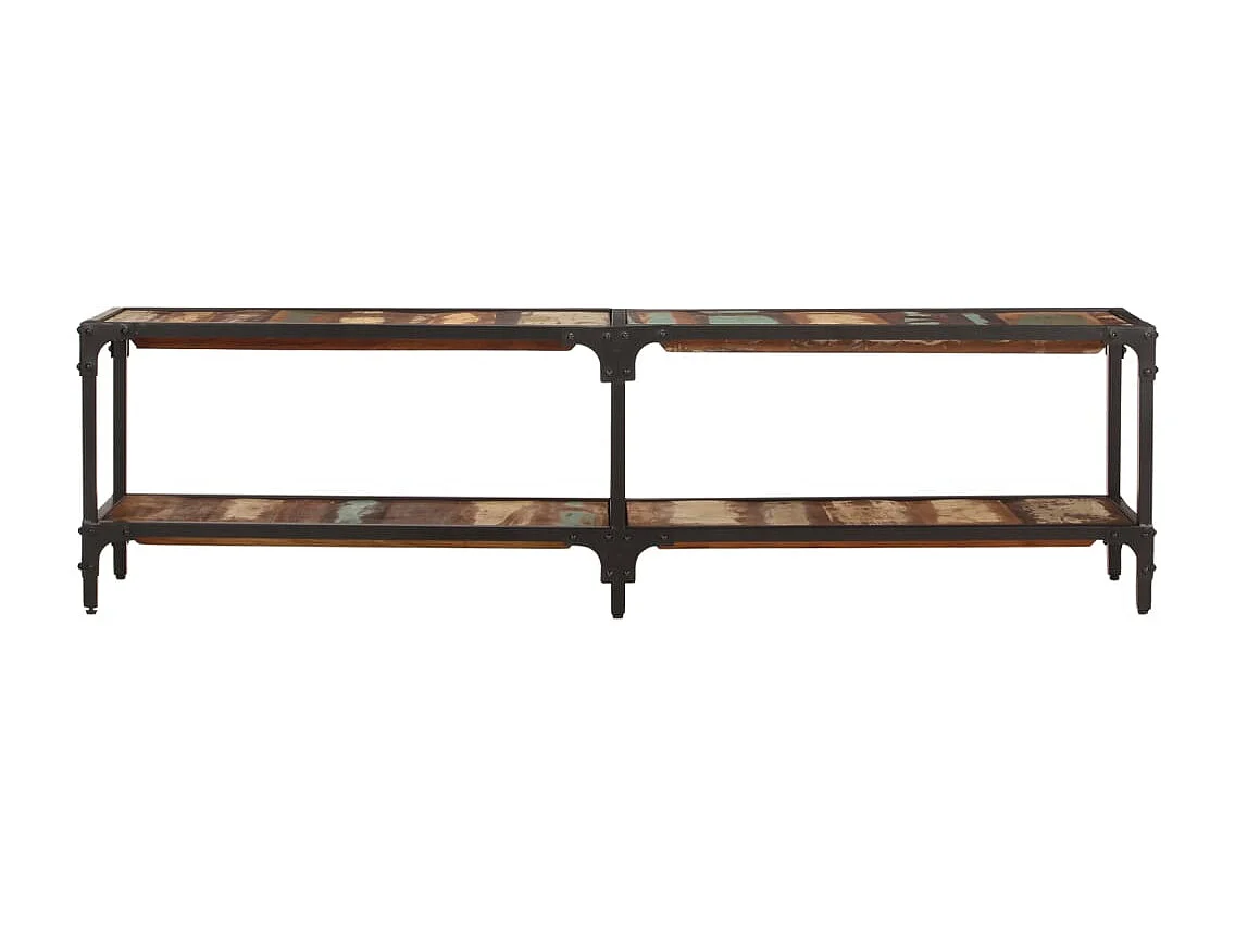 Meuble TV 150x30x41 cm Bois massif de récupération WET2957