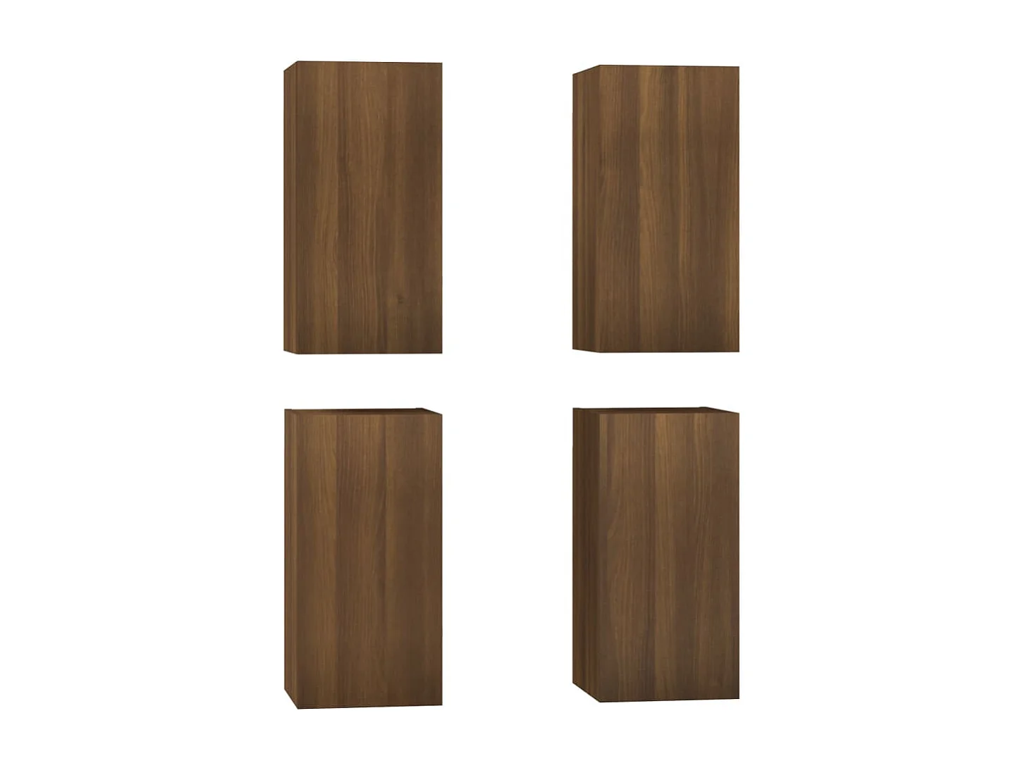 4 Stk.TV-Schränke,TV-Möbel Braun Eichen-Optik 30,5x30x60 cm -gkd524518