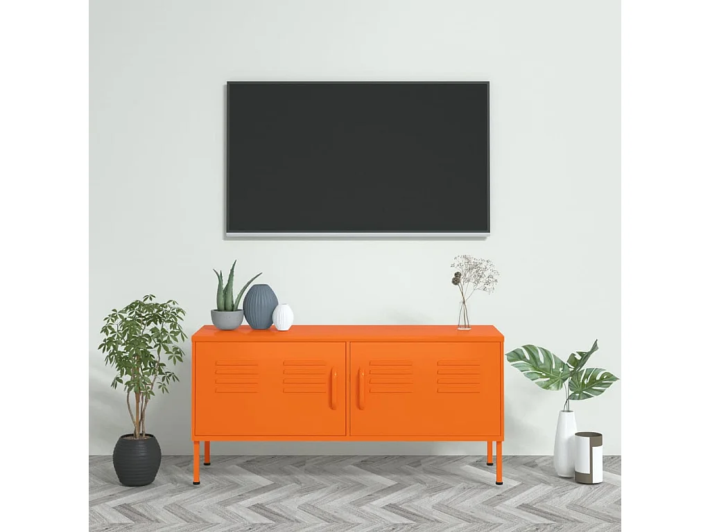 Tv-meubel 105x35x50 cm staal oranje NL628724