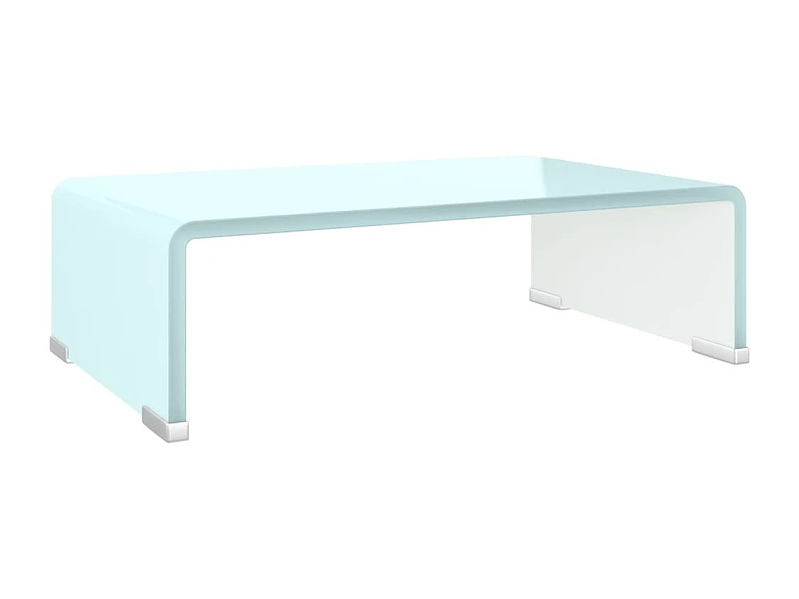 Suporte de TV/monitores em vidro 40x25x11 cm verde PT694718