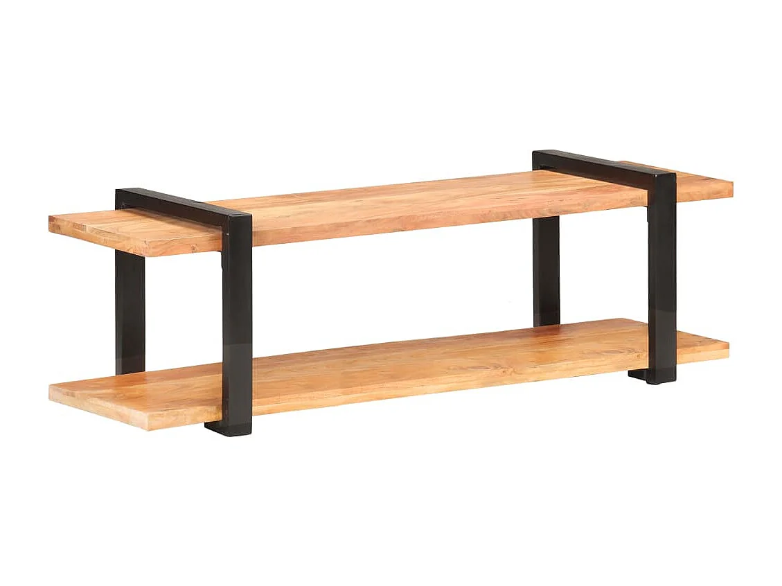 Mueble TV de madera maciza de acacia 130x40x40 cm YOE80211