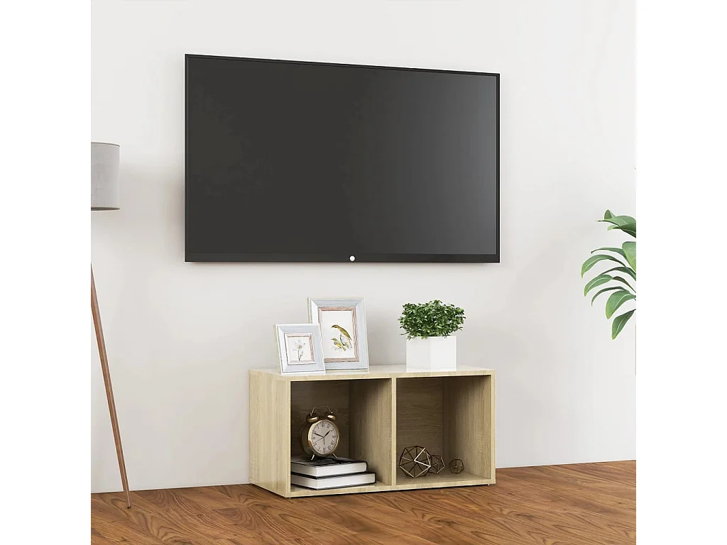 Meuble TV Chêne sonoma 72x35x36,5 cm Aggloméré WET9885