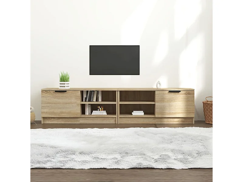 Meubles TV 2 pcs Chêne sonoma 80x35x36,5 cm Bois d'ingénierie WET5809