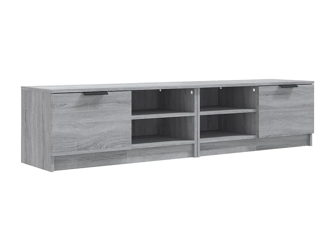 Tv-meubelen 2 st 80x35x36,5 cm bewerkt hout grijs sonoma eiken NL621046