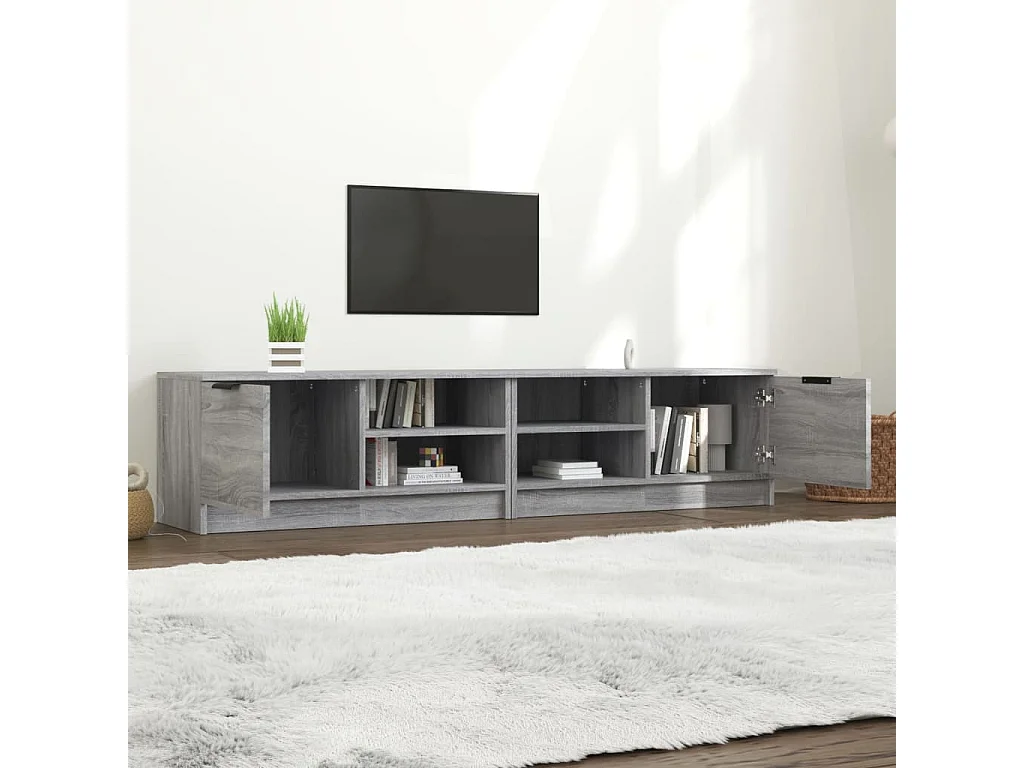 Meubles TV 2 pcs Sonoma gris 80x35x36,5 cm Bois d'ingénierie WET6673
