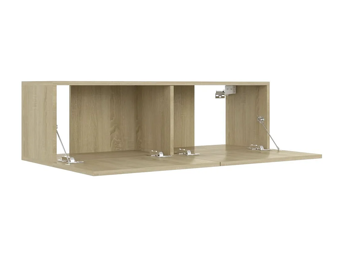 Meuble TV Chêne sonoma 100x30x30 cm Aggloméré WET5212