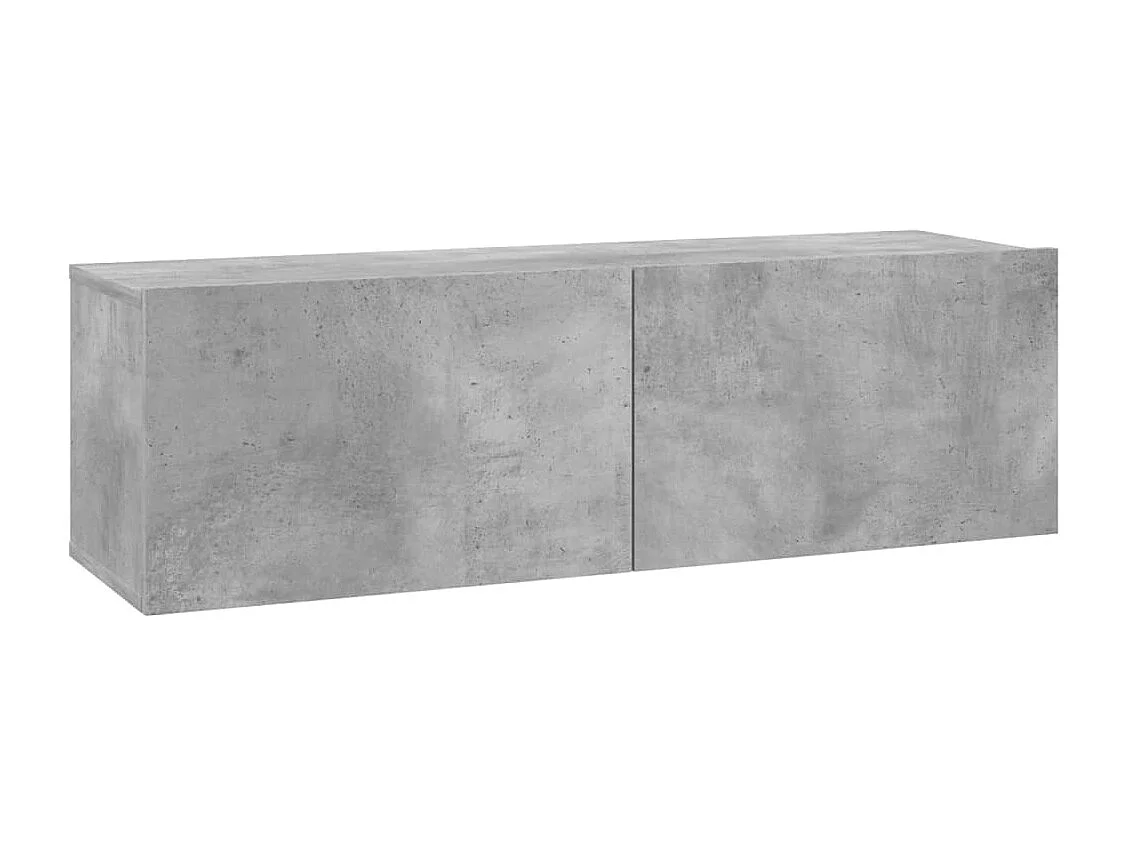Meuble TV Gris béton 100x30x30 cm Aggloméré WET2419