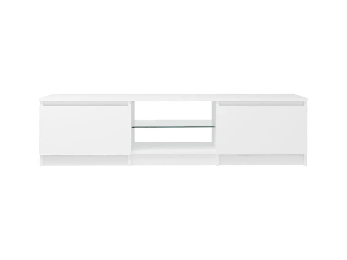 TV-Schrank,TV-Möbel mit LED-Leuchten Weiß 140x40x35,5 cm -gkd398403