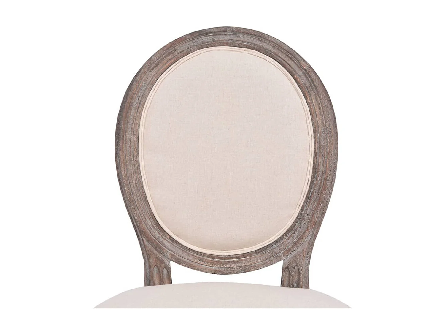 Chaises à manger Lot de 2 crème tissu REO79162